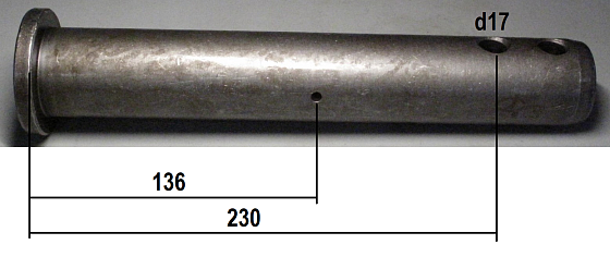 Палец с каналом смазки 50x290/136