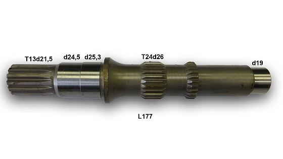 Ведущий вал T13d21,5d19L177