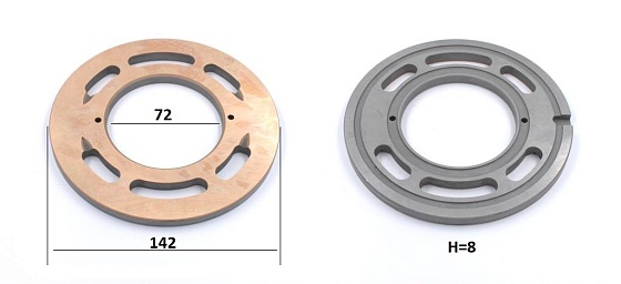 Распределитель M d142x8; центр d72