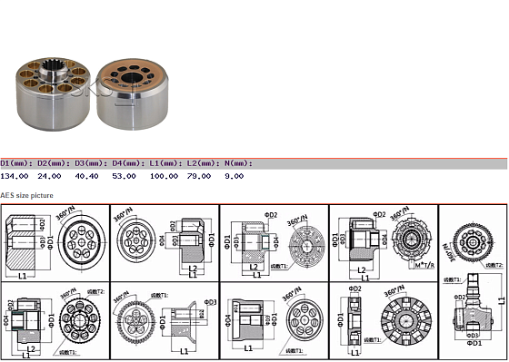 Блок цилиндров 134x100